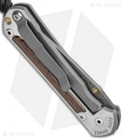 Chris Reeve Left Hand Small Sebenza 31 Knife Bog Oak (2.94" Boomerang Damascus) -Chris Reeve Store Chris Reeve Small Sebenza 31 Bog Oak Boomerang Damascus Left BHQ 117970 jr side