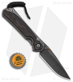 Chris Reeve Left Hand Small Sebenza 31 Bog Oak (3" Ladder Damascus) -Chris Reeve Store Chris Reeve Small Sebenza 31 Bog Oak Ladder Damascus Left Hand BHQ 98992 td size