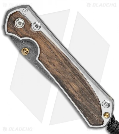 Chris Reeve Small Sebenza 31 Knife Bog Oak (2.94" Raindrop Damascus) 4 Chris Reeve Small Sebenza 31 Knife Bog Oak (2.94" Raindrop Damascus) - Image 2