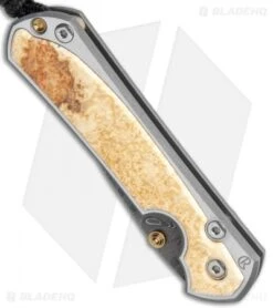 Chris Reeve Left Hand Small Sebenza 31 Knife Box Elder (2.94" Boomerang Dam.) -Chris Reeve Store Chris Reeve Small Sebenza 31 Box Elder Boomerang Damascus Left BHQ 117973 jr spine