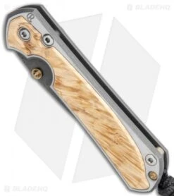 Chris Reeve Small Sebenza 31 Frame Lock Knife Box Elder (2.94" Ladder Damascus) -Chris Reeve Store Chris Reeve Small Sebenza 31 Box Elder Ladder Damascus BHQ 98998 jr spine