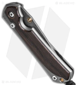 Chris Reeve Small Sebenza 31 Left Hand Knife Bog Oak (2.94" Raindrop Dama) -Chris Reeve Store Chris Reeve Small Sebenza 31 Knife Bog Oak LH 2in Raindrop Dama BHQ 98994 td side