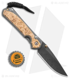 Chris Reeve Left Hand Small Sebenza 31 Frame Lock Knife Box Elder (3" Raindrop) -Chris Reeve Store Chris Reeve Small Sebenza 31 Knife Box Elder LH 3in Raindrop Dama BHQ 98995 td size