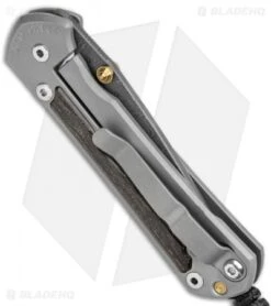 Chris Reeve Small Sebenza 31 Knife Bog Oak Knife Double Lug (2.94" Damascus) 8 Chris Reeve Small Sebenza 31 Knife Bog Oak Knife Double Lug (2.94" Damascus) -Chris Reeve Store Chris Reeve Small Sebenza 31 Knife Ti Bog Oak Double Lug Boomerang Damascus BHQ 135695 jr side