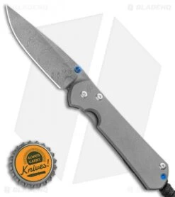 Chris Reeve Small Sebenza 31 Knife Titanium (2.94" Boomerang Damascus) -Chris Reeve Store Chris Reeve Small Sebenza 31 Knife Titanium 2.94 Boomerang Damascus BHQ 99035 LS Bottlecap