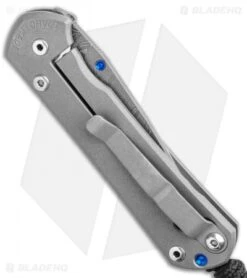 Chris Reeve Small Sebenza 31 Knife Titanium (2.94" Boomerang Damascus) -Chris Reeve Store Chris Reeve Small Sebenza 31 Knife Titanium 2.94 Boomerang Damascus BHQ 99035 LS Side