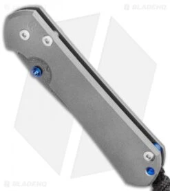 Chris Reeve Small Sebenza 31 Knife Titanium (2.94" Boomerang Damascus) -Chris Reeve Store Chris Reeve Small Sebenza 31 Knife Titanium 2.94 Boomerang Damascus BHQ 99035 LS Spine