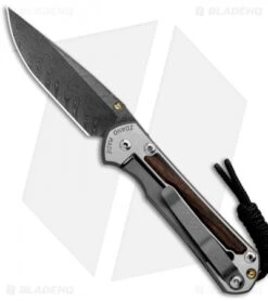 Chris Reeve Left Hand Small Sebenza 31 Macassar Ebony (2.9" Boomerang Damascus) -Chris Reeve Store Chris Reeve Small Sebenza 31 Macassar Ebony Boomerang Damascus Left Hand BHQ 125197 jr left