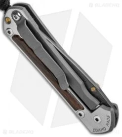 Chris Reeve Left Hand Small Sebenza 31 Macassar Ebony (2.9" Boomerang Damascus) -Chris Reeve Store Chris Reeve Small Sebenza 31 Macassar Ebony Boomerang Damascus Left Hand BHQ 125197 jr side