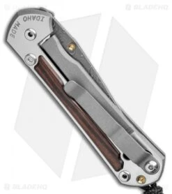 Chris Reeve Small Sebenza 31 Knife Ebony (2.94" Raindrop Damascus) -Chris Reeve Store Chris Reeve Small Sebenza 31 Macassar Ebony Raindrop Damascus BHQ 99008 LS Side