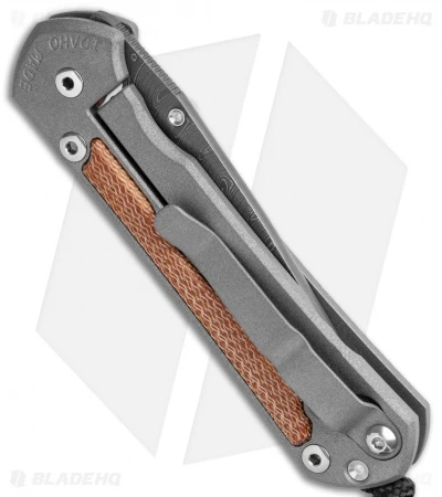 Chris Reeve Small Sebenza 31 Knife Natural Micarta (2.94" Boomerang Damascus) 5 Chris Reeve Small Sebenza 31 Knife Natural Micarta (2.94" Boomerang Damascus) - Image 3