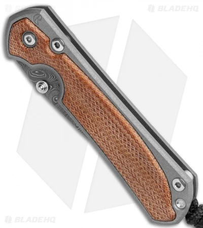 Chris Reeve Small Sebenza 31 Knife Natural Micarta (2.94" Boomerang Damascus) 4 Chris Reeve Small Sebenza 31 Knife Natural Micarta (2.94" Boomerang Damascus) - Image 2