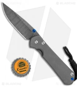 Chris Reeve Small Sebenza 31 Knife Titanium (2.94" Ladder Damascus) -Chris Reeve Store Chris Reeve Small Sebenza 31 Natural Micarta Ladder Damascus BHQ 98983 jr bottlecap