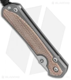 Chris Reeve Left Hand Small Sebenza 31 Natural Micarta (2.94" Satin) -Chris Reeve Store Chris Reeve Small Sebenza 31 Natural Micarta Left Hand BHQ 98976 LS Spine