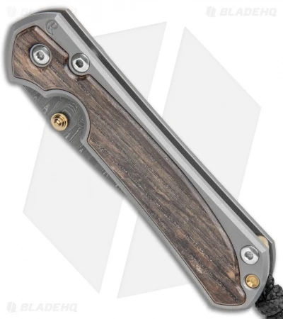 Chris Reeve Small Sebenza 31 Bog Oak Polished (2.94" Ladder Damascus) 4 Chris Reeve Small Sebenza 31 Bog Oak Polished (2.94" Ladder Damascus) - Image 2