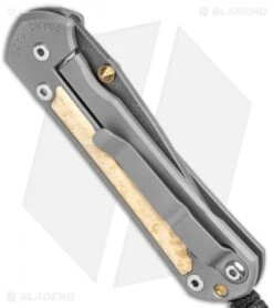 Chris Reeve Small Sebenza 31 Box Elder Double Lug Knife (2.94" Damascus) -Chris Reeve Store Chris Reeve Small Sebenza 31 Ti Box Elder Double Lug Boomerang Damascus BHQ 117826 jr side