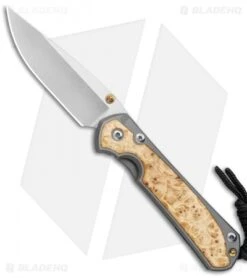 Chris Reeve Small Sebenza 31 Knife Box Elder Double Lug Knife (2.94" SW)