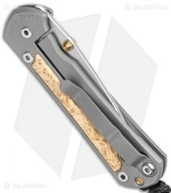 Chris Reeve Small Sebenza 31 Knife Box Elder Double Lug Knife (2.94" SW) -Chris Reeve Store Chris Reeve Small Sebenza 31 Ti Box Elder Double Thumb Lug SW BHQ 98999 jr side