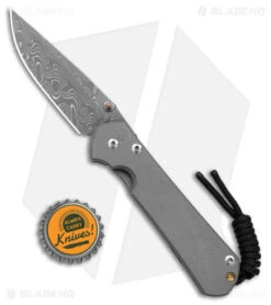 Chris Reeve Small Sebenza 31 Knife Titanium Double Gold Lug (2.94" RD Damascus) -Chris Reeve Store Chris Reeve Small Sebenza 31 Ti Double Gold Lug RD Damascus BHQ 180290 jr bottlecap