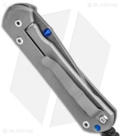 Chris Reeve Small Sebenza 31 Knife Titanium Double Lug (2.94" Ladder Damascus) -Chris Reeve Store Chris Reeve Small Sebenza 31 Ti Double Thumb Lug Ladder Damascus BHQ 99028 jr side