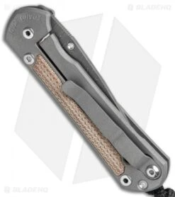 Chris Reeve Small Sebenza 31 Knife Natural Micarta (2.94" Ladder Damascus) -Chris Reeve Store Chris Reeve Small Sebenza 31 Ti Ladder Damascus BHQ 99026 jr side