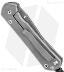 Chris Reeve Small Sebenza 31 Frame Lock Knife Gray Titanium (3" Ladder Damascus) -Chris Reeve Store Chris Reeve Small Sebenza 31 Unique Graphic Amethyst B Damascus BHQ 113454 jr side