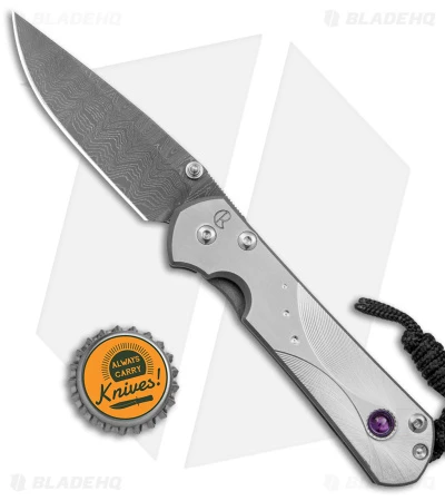 Chris Reeve Small Sebenza 31 Frame Lock Knife Gray Titanium (3" Damascus) 7 Chris Reeve Small Sebenza 31 Frame Lock Knife Gray Titanium (3" Damascus) - Image 5