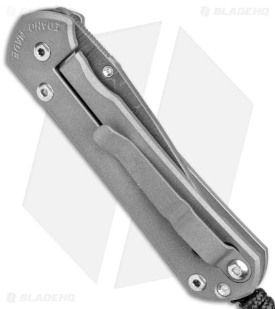 Chris Reeve Small Sebenza 31 Frame Lock Knife Gray Titanium (3" Damascus) 5 Chris Reeve Small Sebenza 31 Frame Lock Knife Gray Titanium (3" Damascus) - Image 3