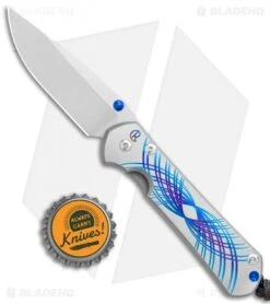 Chris Reeve Small Sebenza 31 Unique Graphic Blue Swirl (C) (3" Satin) 2019 IWA -Chris Reeve Store Chris Reeve Small Sebenza 31 Unique Graphic Blue Swirl BHQ 113448 jr bottlecap