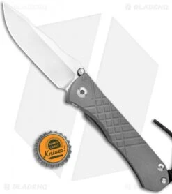 Chris Reeve Umnumzaan Frame Lock Knife Titanium (3.7" Satin) -Chris Reeve Store Chris Reeve Umnumzaan DP Ti Folder SW BHQ 3649 jr bottlecap