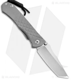 Chris Reeve Umnumzaan Left Hand Frame Lock Knife Titanium (3.675" Plain) LH