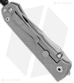 Chris Reeve Umnumzaan Left Hand Frame Lock Knife Titanium (3.675" Plain) LH -Chris Reeve Store Chris Reeve Umnumzaan LH Ti Folder Plain UMN 1003 BHQ 102232 jr side