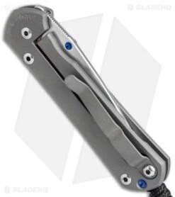 Chris Reeve Small Sebenza 21 Graphic Blue Sapphire Cabochon (2.9" Satin) 3/28/17 -Chris Reeve Store Chris Reeve small Sebenza 21 graphic blue sapphire cabochon satin BHQ 68491 er side