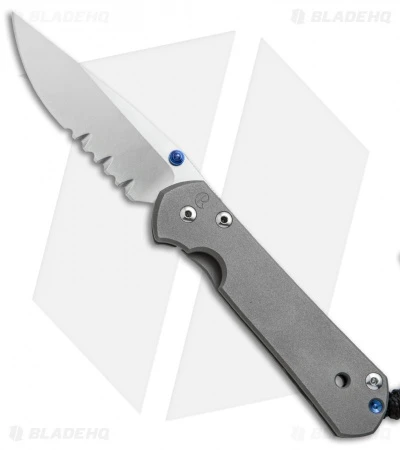 Chris Reeve Small Sebenza 21 Knife (2.94" Stonewash Serr) 3 Chris Reeve Small Sebenza 21 Knife (2.94" Stonewash Serr)