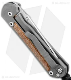 Chris Reeve Small Sebenza 21 Tanto Knife W/ Natural Micarta Inlays (2.94" SW) -Chris Reeve Store Christ Reeve Small Sebenza 21 Tanto Natural Micarta Inlays SW BHQ 94284 jr side