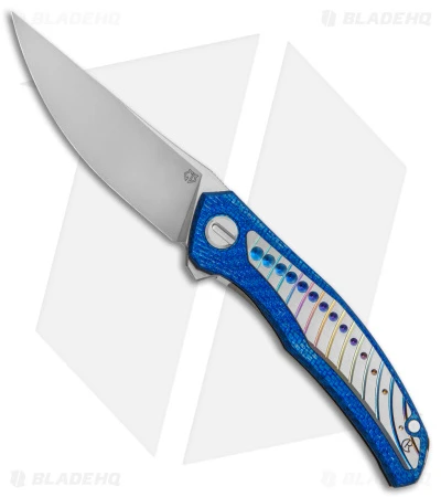 Shirogorov/Chris Reeve UniQuantum Frame Lock Knife Dark Blue Alutex (4" BB) 3 Shirogorov/Chris Reeve UniQuantum Frame Lock Knife Dark Blue Alutex (4" BB)