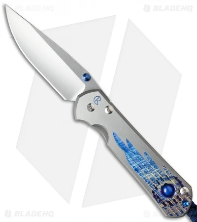 Large Sebenza 21 Unique Graphic Blue Star Sapphire (3.625" Polish) 3 Large Sebenza 21 Unique Graphic Blue Star Sapphire (3.625" Polish)