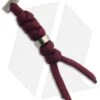 Chris Reeve Knives Large Burgundy Cord Tie Lanyard W/ Silver Bead -Chris Reeve Store chris reeve large cord tie burgandy silver bead