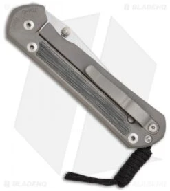 Chris Reeve Large Sebenza 21 Knife W/ Micarta & Dual Thumb Lug (3.625") -Chris Reeve Store chris reeve large sebenza 21 micarta double thumb lug back