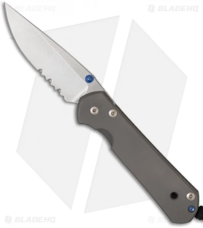 Chris Reeve Large Sebenza 21 Knife (3.625" Stonewash Serr) 3 Chris Reeve Large Sebenza 21 Knife (3.625" Stonewash Serr)