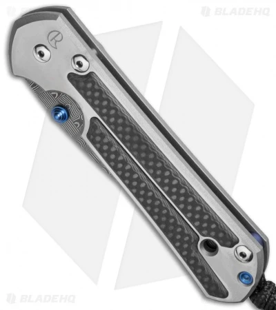 Chris Reeve Large Sebenza 21 Knife W/ Carbon Fiber Inlays (3.625" Damascus) 4 Chris Reeve Large Sebenza 21 Knife W/ Carbon Fiber Inlays (3.625" Damascus) - Image 2
