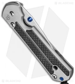 Chris Reeve Left Hand Large Sebenza 21 Knife W/ CF Inlays (3.6" Polish) -Chris Reeve Store chris reeve large sebenza 21 with black cf inlay left side cm