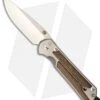 Chris Reeve Large Sebenza 21 Knife W/ Bocote Wood Inlay (3.625" Plain)
