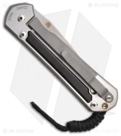 Chris Reeve Large Sebenza 21 Knife W/ Gabon Ebony Inlay (3.625" Plain) -Chris Reeve Store chris reeve large sebenza 21 wood ebony inlay back