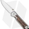 Chris Reeve Large Sebenza 21 Knife W/ Honduran Rosewood & 2 Studs (3.625" Plain)