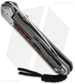 Chris Reeve Large Sebenza 21 Knife Snakewood (3.625" Polish) -Chris Reeve Store chris reeve large sebenza 21 wood snakewood inlay side