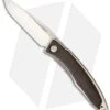 Chris Reeve Mnandi Knife Gabon Ebony Wood (2.75" Satin Plain) -Chris Reeve Store chris reeve mnandi gabon ebony inlay