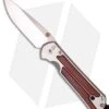 Chris Reeve Large Sebenza 21 Knife W/ Cocobolo Wood Inlay (3.625" Plain) -Chris Reeve Store chris reeve sebenza 21 wood cocobolo inlay