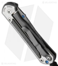 Chris Reeve Small Sebenza 21 Knife W/ Carbon Fiber & Basketweave Damascus 5 Chris Reeve Small Sebenza 21 Knife W/ Carbon Fiber & Basketweave Damascus -Chris Reeve Store chris reeve small sebenza 21 black carbon fiber inlay stainless damascus basket weave side