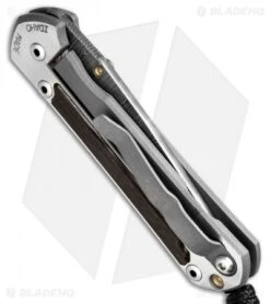 Chris Reeve Small Sebenza 21 Knife W/ Gabon Ebony Inlays (2.9" Ladder Damascus) -Chris Reeve Store chris reeve small sebenza 21 gabon ebony inlay damascus back dl